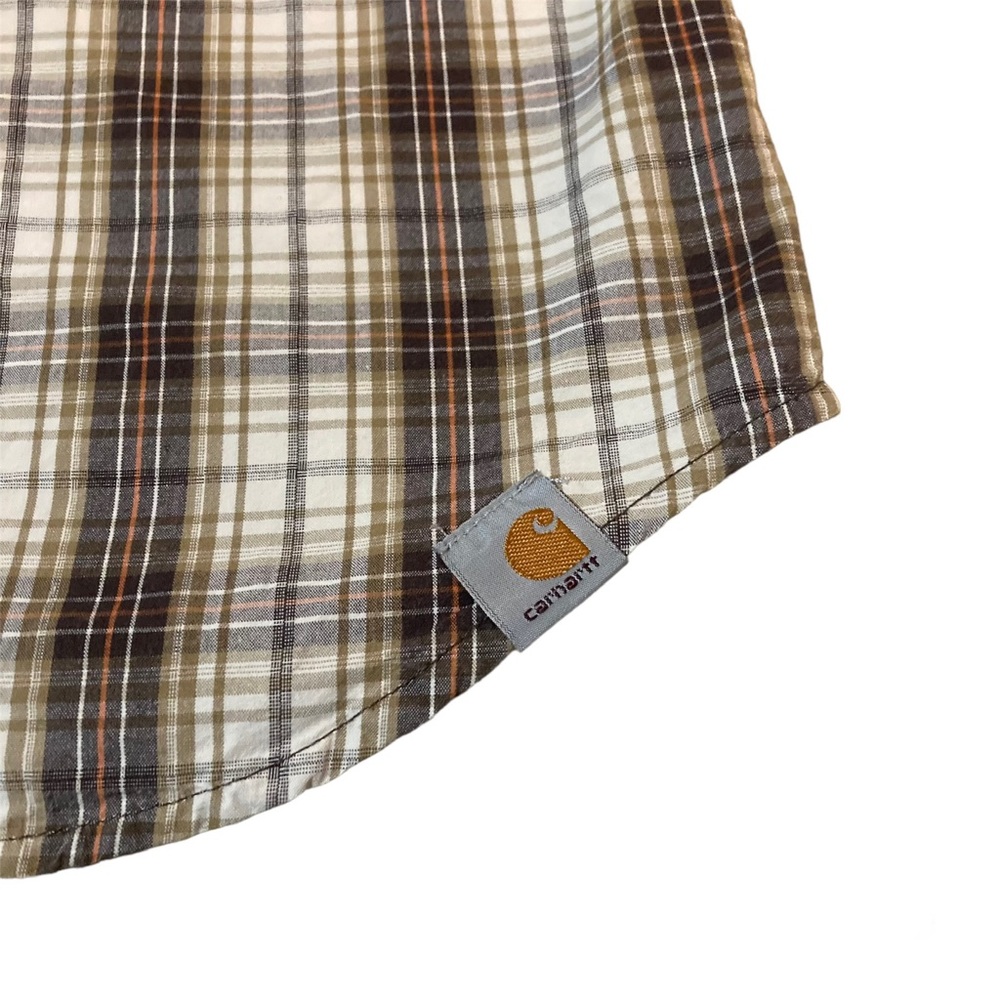 Carhartt Plaid Short Sleeve Shirt men’s size 2XL - Picture 3 of 8